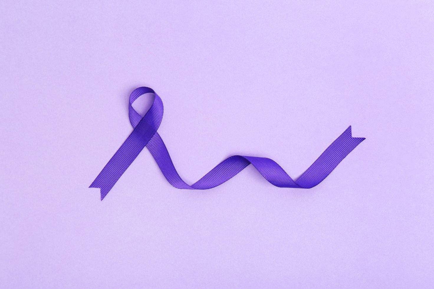 Purple political campaign ribbon