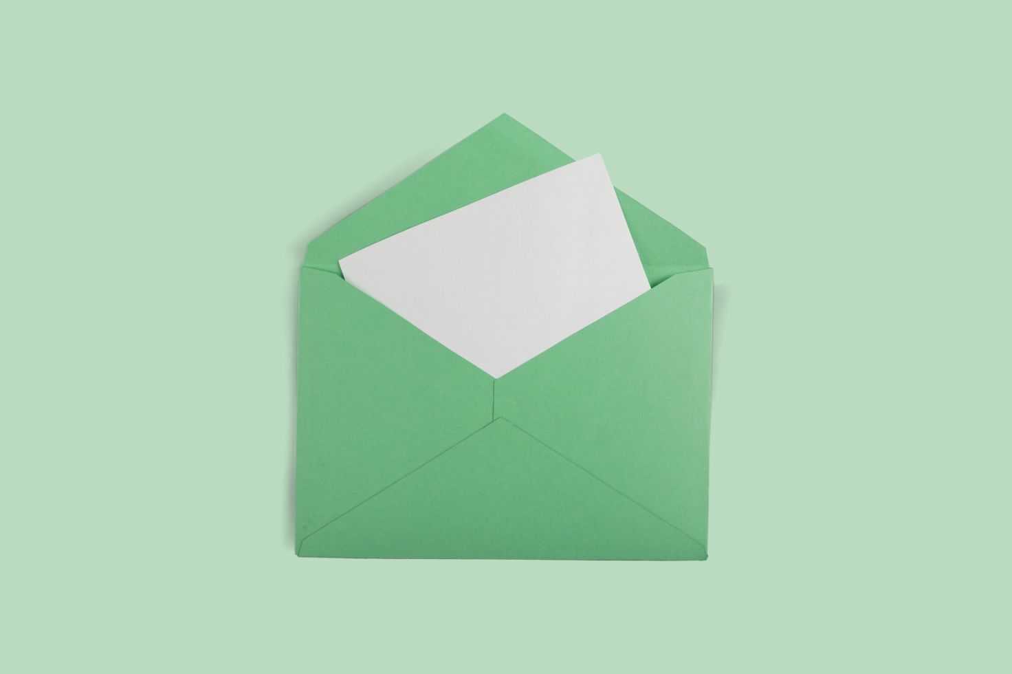 first-party data in email marketing - green envelope