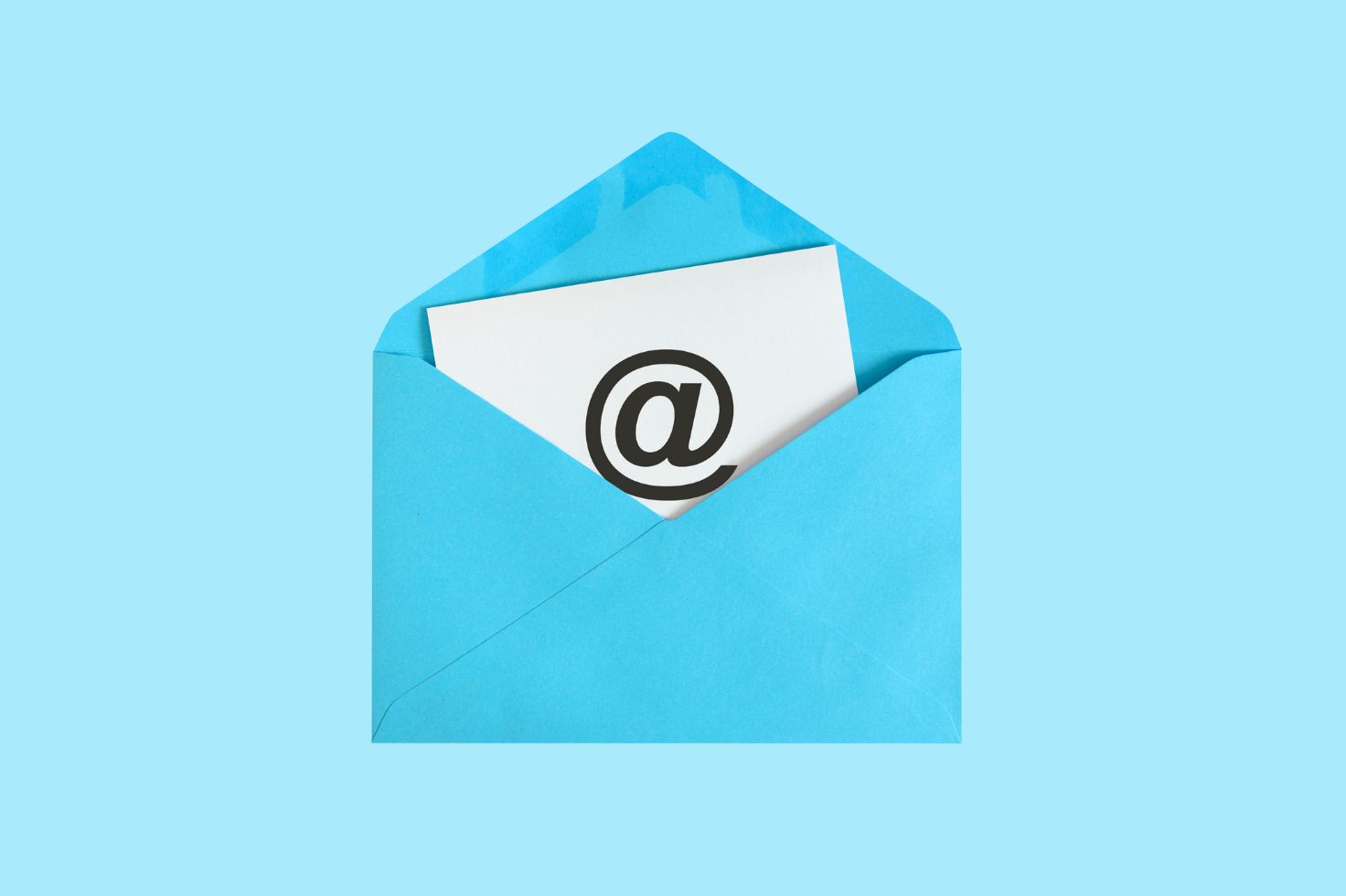 email marketing - blue envelope