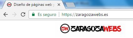 Icono de sitio seguro en Chrome